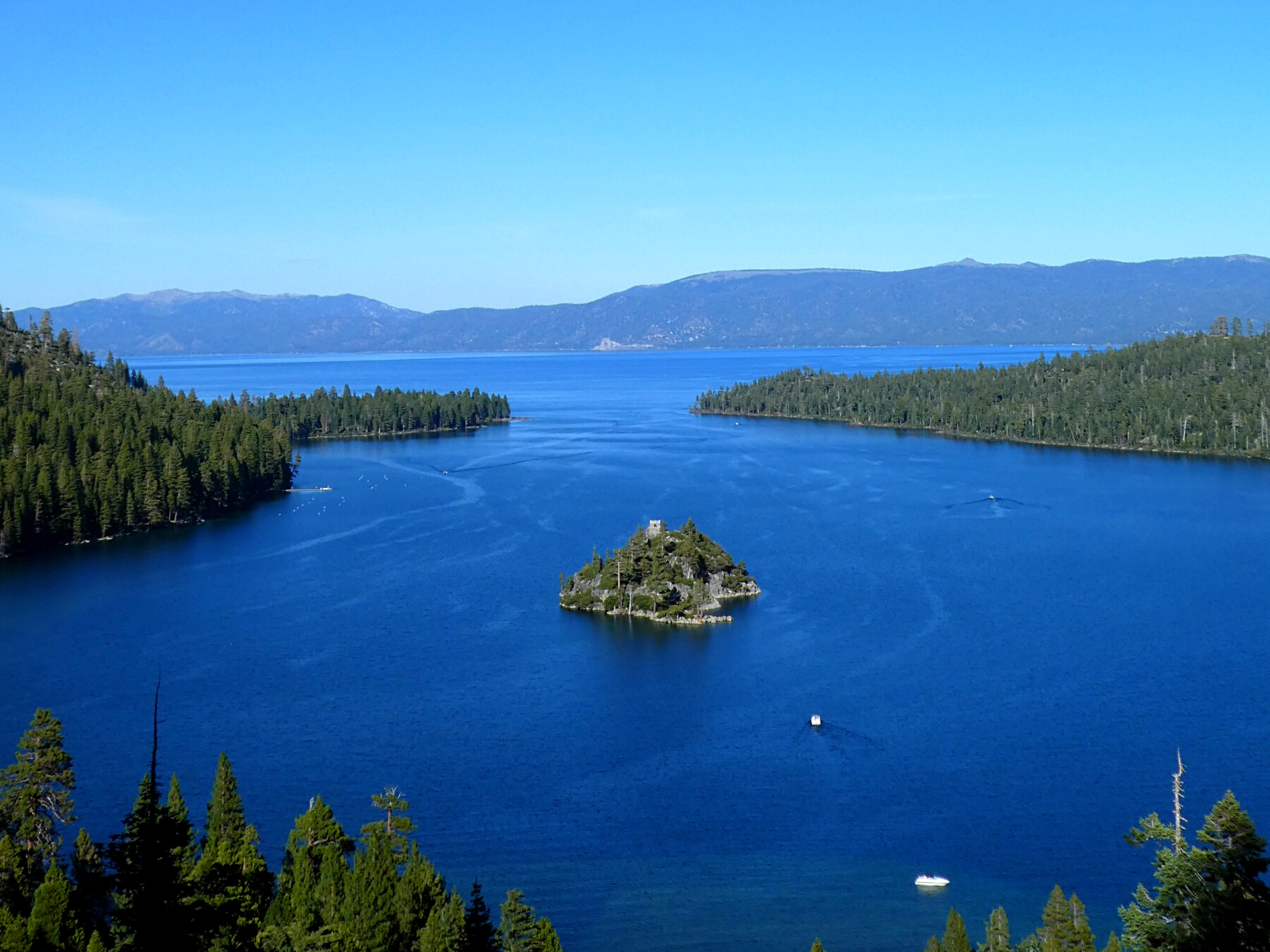 View of Emerald Bay at Lake Tahoe - Copyright he said or she said
